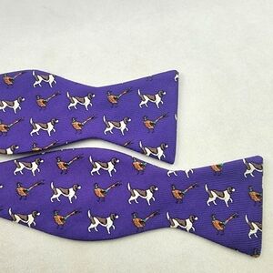 Southern Proper hunting dog / hound and pheasant adjustable bowtie